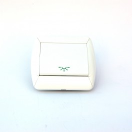 Interruptor con luz blanco